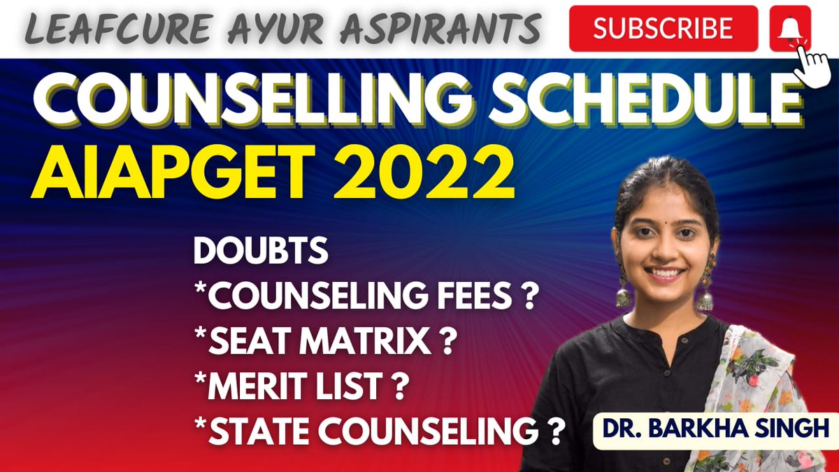 DrBarkhaSingh2's tweet image. #aiapget #aaccc #ayushpg #leafcure #YouTube #YouTuber #subscribe