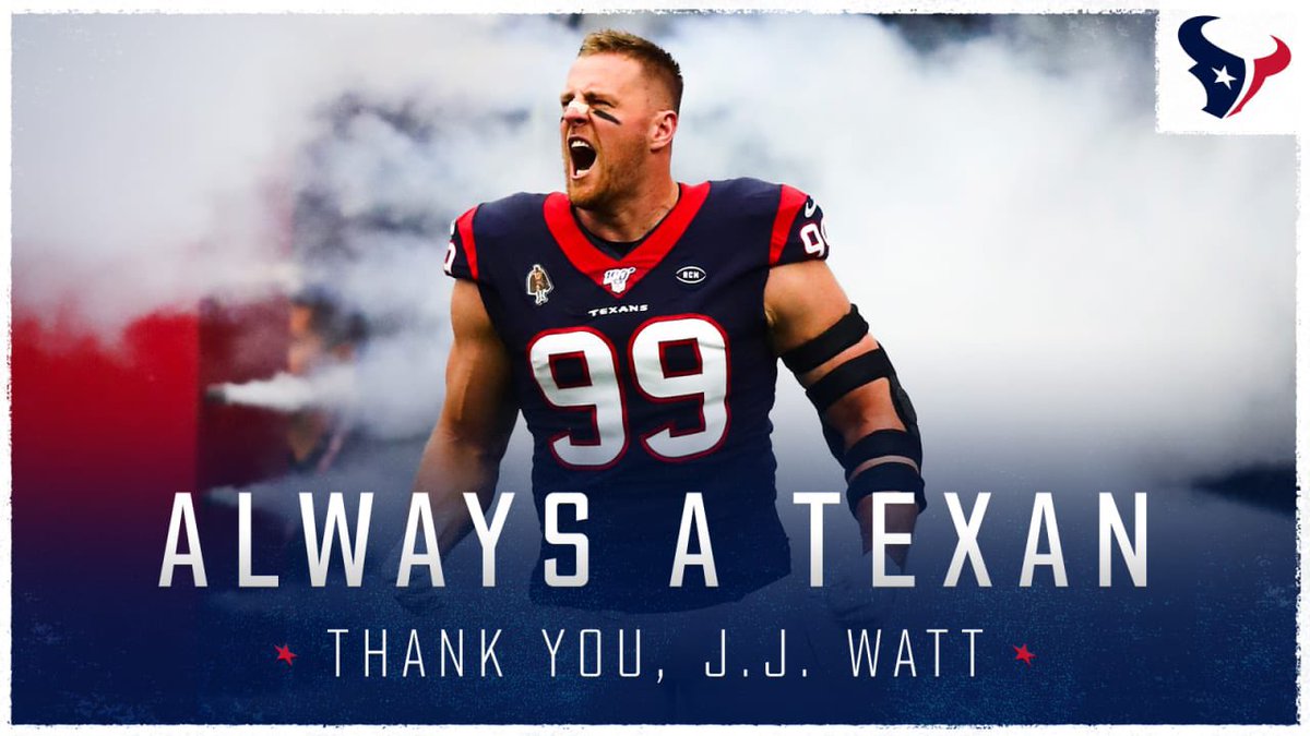 houstonstyle's tweet photo. Former @HoustonTexan &amp; current Arizona Cardinals defensive end @JJWatt will retire after the 2022 season, he announced on Tuesday. He’ll go down in history as one of the greatest defensive players in the NFL. #AlwaysATexan #HoustonTexans #JJWatt aka #JJSwatt 🏈 https://t.co/cpjGKXi4fp