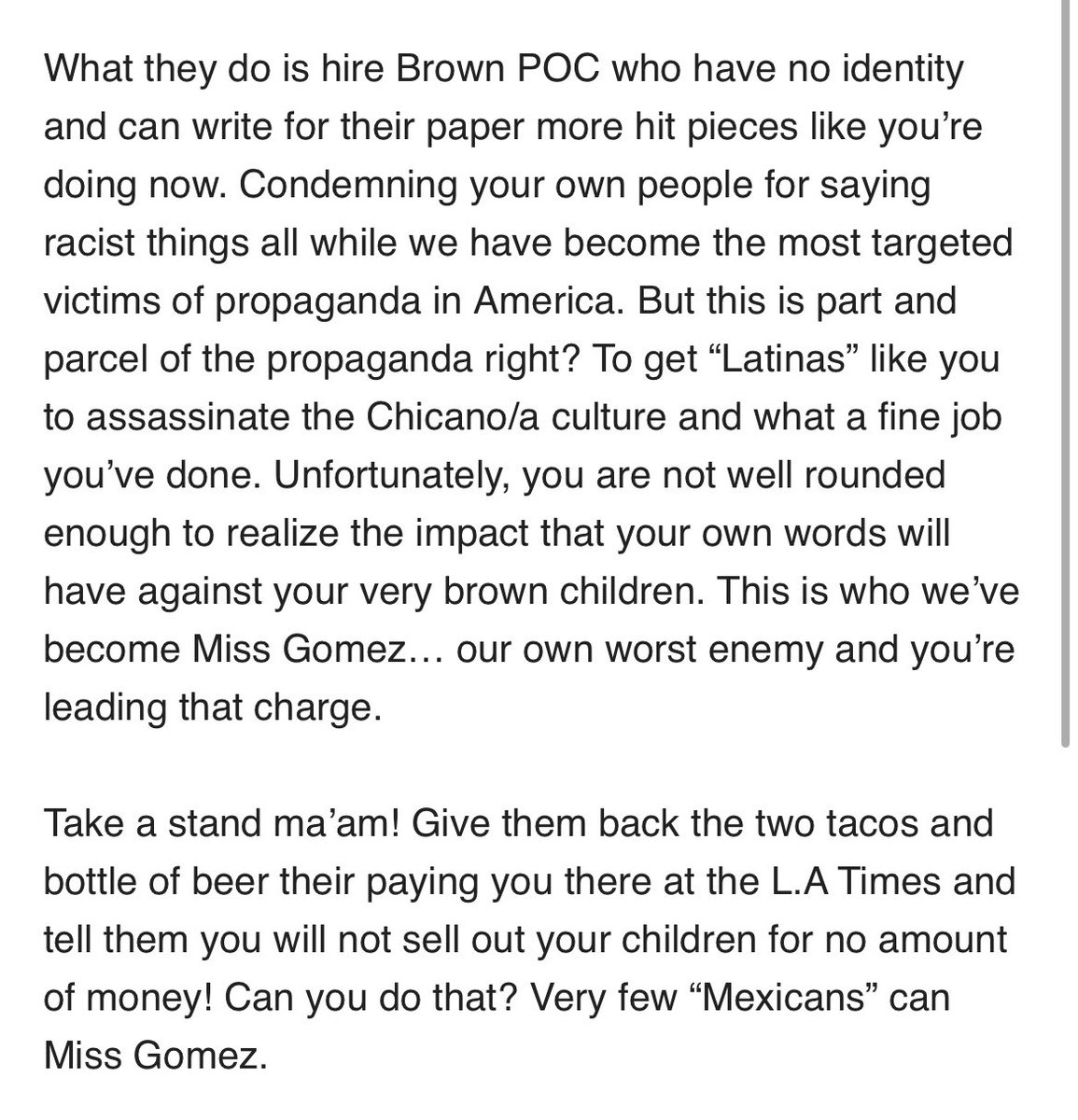 Melissa Gomez tweet media