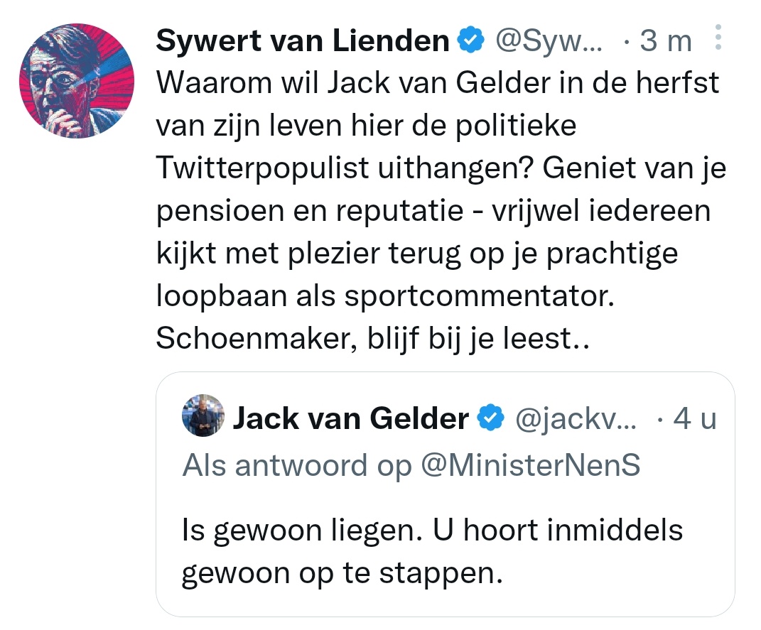 Zjerom's tweet photo. Iedere weldenkende Nederlander anders dan Sywert zou na #SywertGate nimmer een ander de les meer durven lezen. Zo niet dé @sywert. #Schaamteloos https://t.co/Iu0gn8sCmG