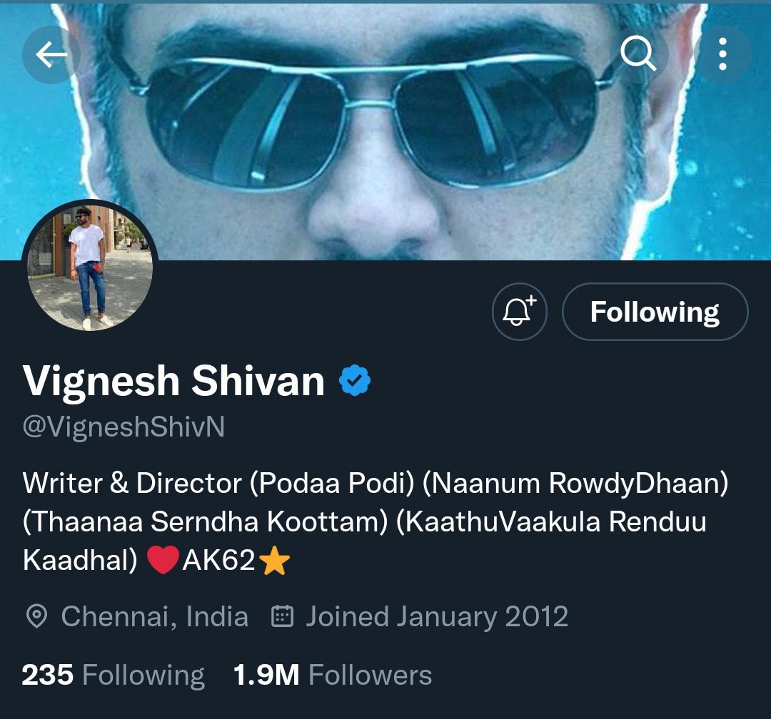 EmperorAjithFC's tweet photo. Director @VigneshShivN Cover Pic 💥💥🔥🔥

#AjithKumar #Thunivu #ThunivuPongal #AK62 https://t.co/iQdx5gIIXj