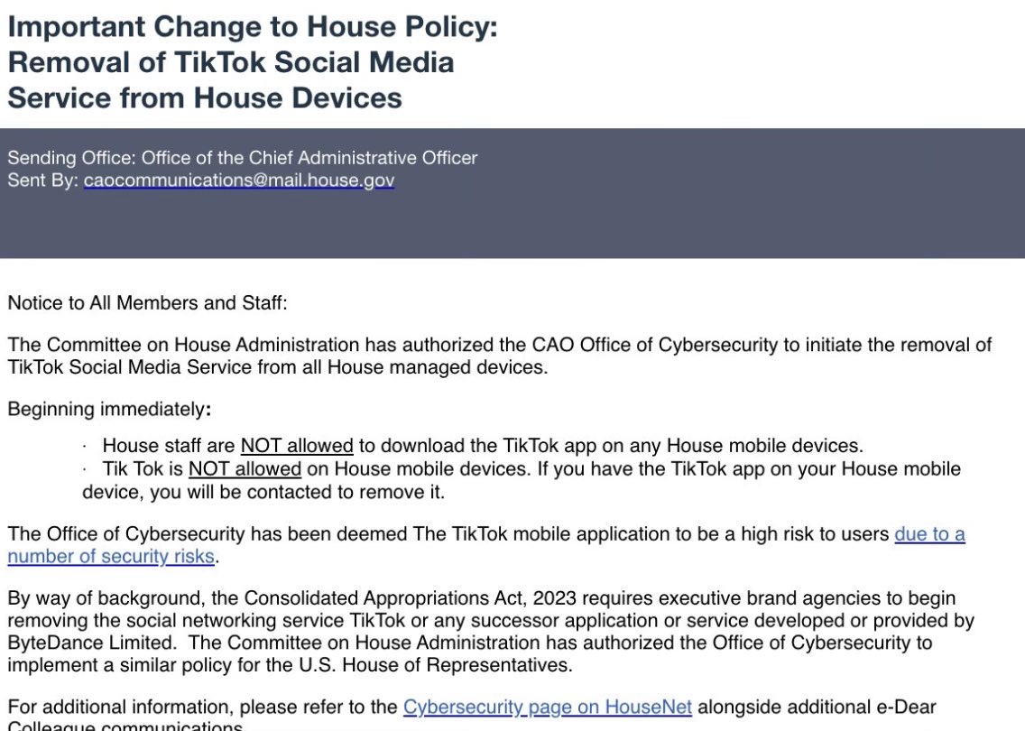 EconomyGOP's tweet photo. .@CNN is Pelosi now a danger to democracy since she is banning Tik Tok? https://t.co/L7IueXw3X8