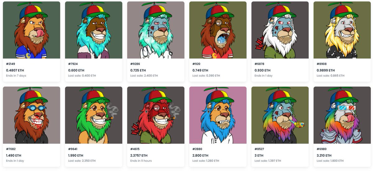 magnusthebagnus's tweet photo. The most slept on @LazyLionsNFT Trait- the #SpinnerHat
Personally, I've always loved the bright colors.
Only 12 total for sale. Something might be brewing... might want to snag one before it's too late! (NFA) ππͺ
https://t.co/7ww3NRlOF8