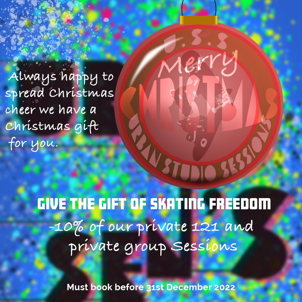 SessionsUrban's tweet image. CHRISTMAS TIME
A Christmas Offer to get you going in the new year.
#Christmas #offer #learnto #skateboard #rollerblading #lessons #fitness #skaterfit #londres #Clapham #Chelsea #Battersea #dulwich #Fulham #kids #families