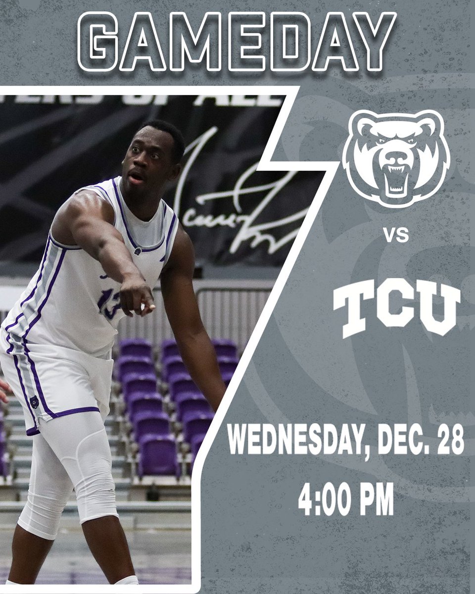 It's GAMEDAY from Fort Worth! UCA vs. No. 18 TCU at 4 pm from Schollmaier Arena. #BearClawsUp 
📻 bit.ly/3C4NxnL 
📺 es.pn/3hUWf0N
📊 bit.ly/3I4XFjW