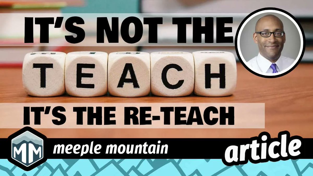 meeplemountain's tweet photo. Justin gets a lot of new games, which means he also has to teach a lot of new games. Find out why this is a double-edged sword in his commentary!
https://t.co/T0fI7iiO2f
#BoardGames #TeachingGames #Teach #ReTeach #Complexity #Learning https://t.co/vIGhvfq5xC