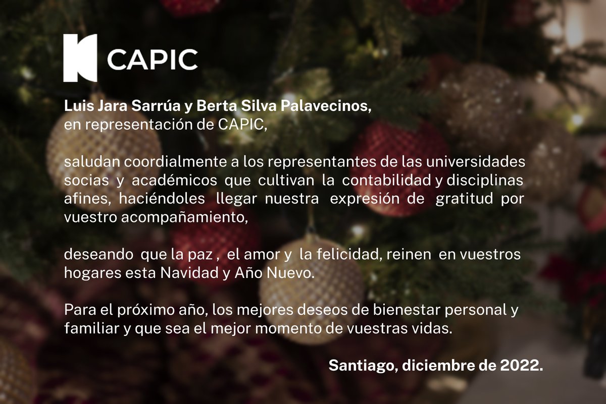 Capic_Chile's tweet photo. #CAPIC2022🎄 https://t.co/Tx8PwmqTaU