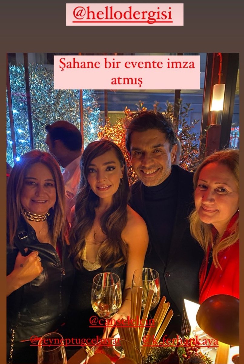 CanselSevenler's tweet photo. #repost @burcubulutcan @cansellelcin @ztugceb @k.ferhankaya #hellodergisi #newyearparty #canselelçin #zeyneptuğçebayat
https://t.co/M30BKoJXCi https://t.co/mSn6zdSc7u
