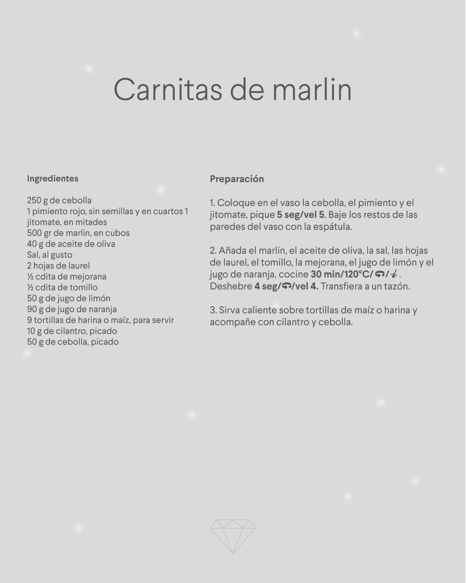 ThermomixMexico's tweet photo. ¡No te lo pierdas! Mañana, a las 16:00 hrs, tendremos una transmisión en vivo ideal para tu cena de año nuevo. 💎⚫️Ana Ávila, miembro de Black Diamond Club, nos mostrará su receta de Carnitas de Marlin. ¡Nos vemos en Facebook! 
Entra a 👉https://t.co/9Y4KDe4tS1 https://t.co/4S7BH6369e