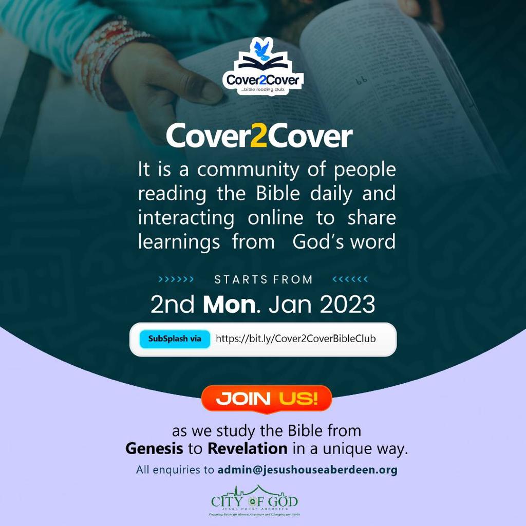 jhaberdeen's tweet photo. Have you registered? Cover2Cover is an online community where we study, interact and grow in God's word.
What are you waiting for?
Use the link below to register👇
https://t.co/mWiKcSP08R
#cover2cover #bibleprograms #biblestudy #onlinebiblestudy #christaincommunity https://t.co/cvJ3PHBpQH