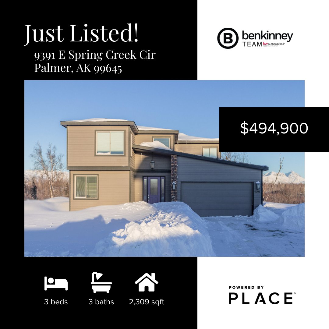 🔥🔥Just Listed🔥🔥 #benkinneyteam #alaskarealestate #newlisting #realtorlife #PlaceInc #ourhappyplace #KellerWillIamsRealtyAlaskaGroup