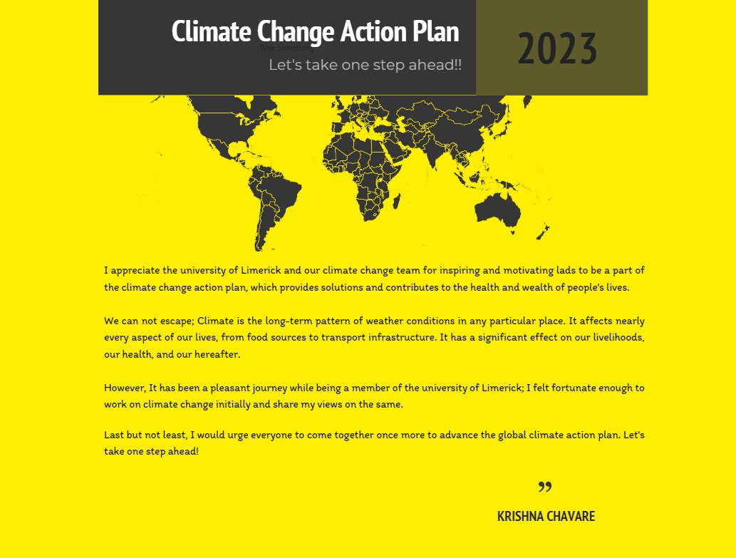 Iamkris05262542's tweet photo. Let's enjoin everyone to unite once more to advance the Global Climate Action Plan.
@UL @amreeryan @LeoVaradkar @LimerickVoice 
#ClimateCrisis #ClimateChangeActionPlan https://t.co/fCgtuzWQ8t