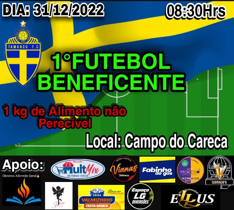 TamancoFc's tweet photo. BOA TARDE MEUS AMIGOS, SÁBADO IREMOS FAZER O 1° FUTEBOL BENEFICENTE PRA ESTARMOS AJUDANDO AS PESSOAS QUE PRECISAM,VENHO PEDIR O APOIO DE CADA UM DE VCS, QUEM PUDER ESTAR DOANDO ALGO PRA NOS AJUDAR NESTA CAMPANHA, FICAREMOS MUITO GRATO E QUE DEUS MULTIPLIQUE, FIQUEM COM DEUS! https://t.co/b84fD5iMhi