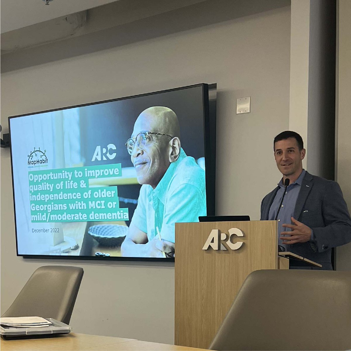 MapHabit's tweet image. @MapHabit has partnered with @AtlantaRegionalCommission’s (ARC) for 3 years and we were thrilled to be invited to present at their Advisory Committee on Aging. 

Click here to learn more about us and our research: bit.ly/3WuZJWC