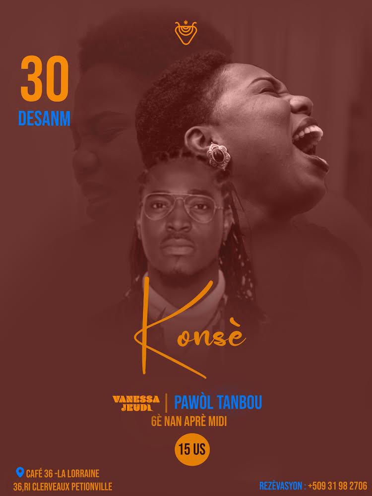 RdjvTh10's tweet photo. Tikè yo disponib
Pa ezite rele nan nimewo sou afich la pou pran pa w yo 

 📅 Vandredi 30 Desanm

📍Cafe 36

💸 : $15

⏰ : 6zè nan aswè 

@vavaayiti X Pawòl Tanbou ( @CiscoLafrance) https://t.co/8pCdUmttca