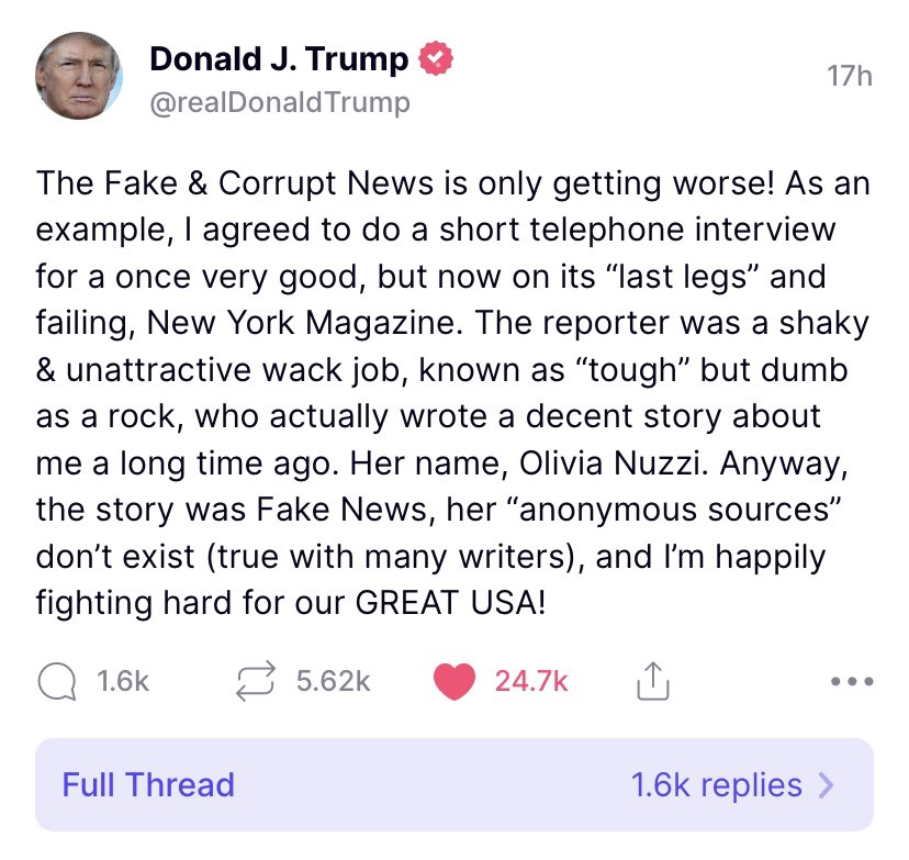 Trump Truth Social Mirror (@realtrumptweet) on Twitter photo 