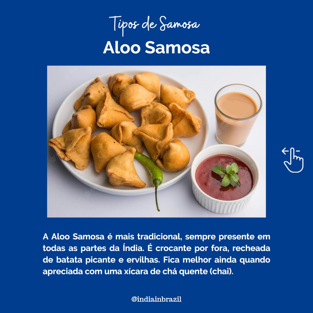 indiainbrazil's tweet photo. Samosa: um dos pratos mais queridos da Índia! Veja as imagens e conheça algumas de suas muitas versões.
#samosa #samossa
#culinariainternacional #india #embaixadaindia #IndianCuisine https://t.co/1NT62Qo1bP