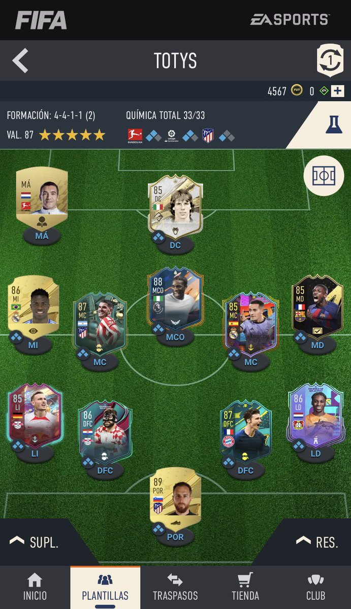 Chriisel_'s tweet photo. @TeamDUXGaming @pabloalbarra_ @diegog1996 Juego con la 4222 in game. Zola, Dembele, Okocha, Vázquez, Gvardiol son transferibles el resto intrans.

Pd: Zola ha estado en todas mis plantillas desde fifa17 https://t.co/AWB5uYVk1G