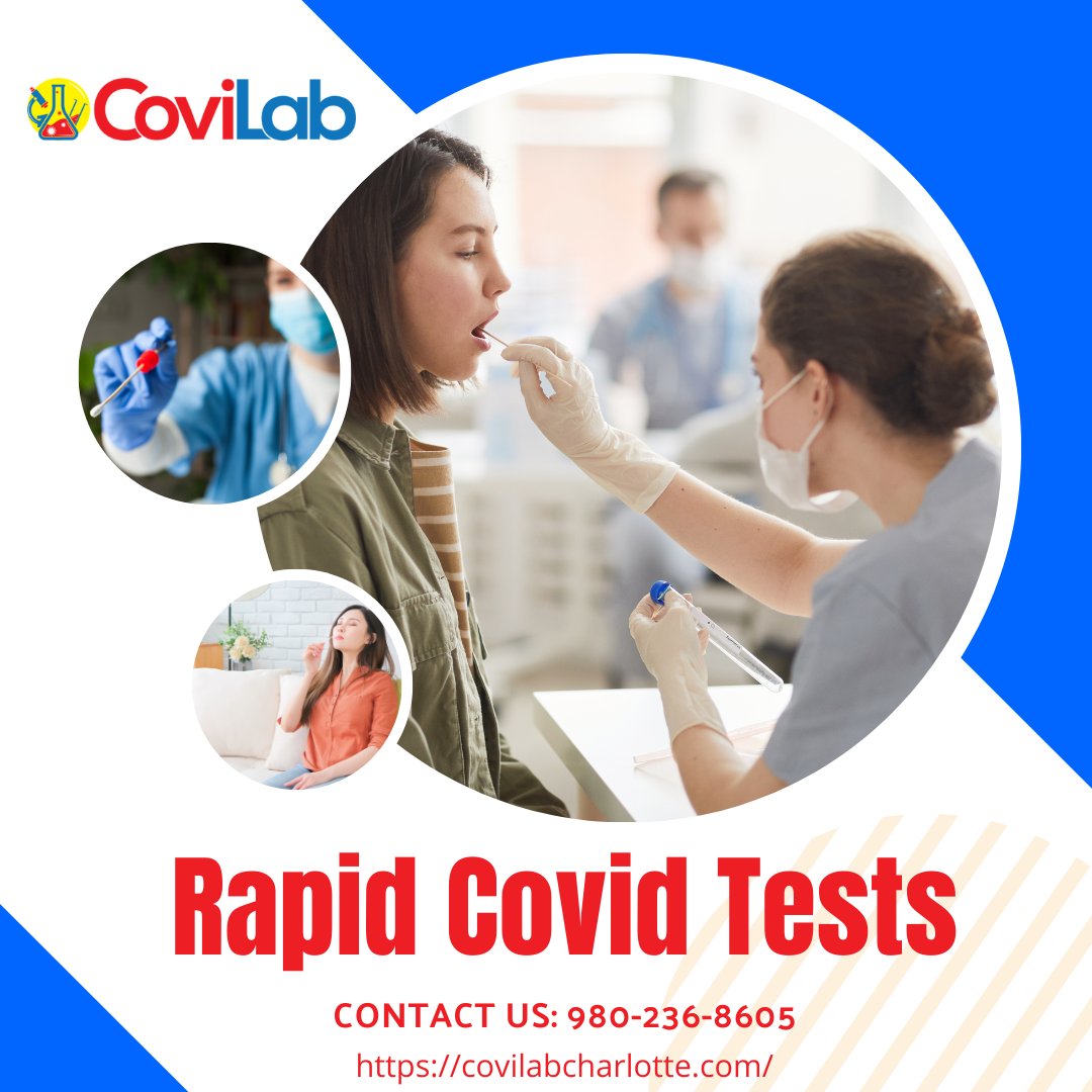 At our CoviLab Charlotte location we provide drive-up COVID-19 testing,📈 At home testing, as well as virtual rapid covid tests to people traveling internationally, individuals who have been exposed to someone with COVID-19 or have symptoms associated with COVID-19