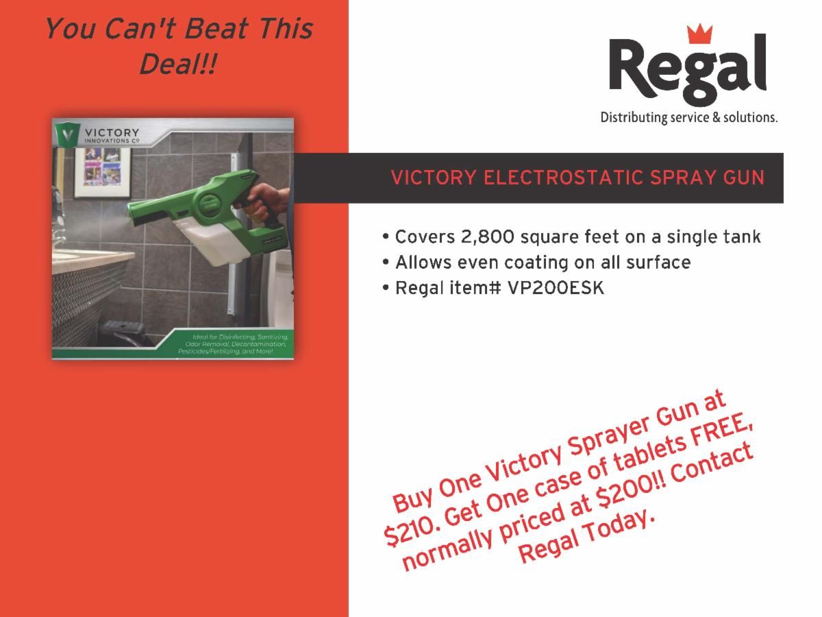GetRegal's tweet photo. Get Your Victory Disinfecting Sprayer today! https://t.co/pQUtpnn67S