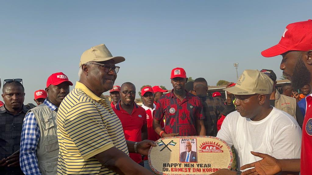 Delighted to have witnessed another finale of the EBK Trophy football tournament. Thanks <a href="/HonChernor/">Hon. Chernor Ramadan Maju Bah</a>, the tournament continues to inspire &amp; showcase the soccer talents of our young people. Congratulations to Kholifa Stars on their victory in the post - game penalty shoot out.