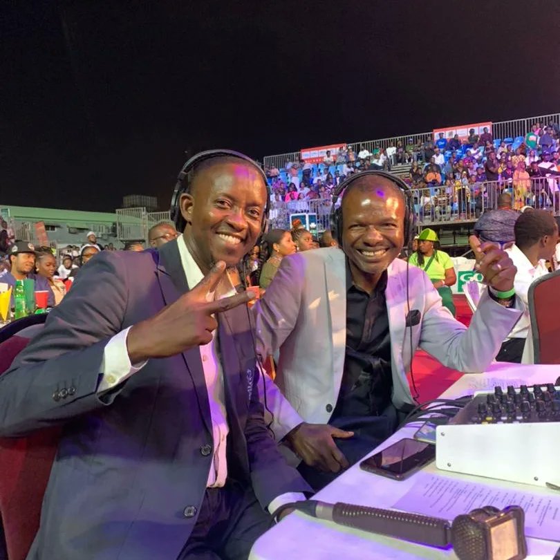 ralphcgeorge's tweet photo. With my Co-commentator @adesanyaniran at #GotvBoxingNight27 at the #TBSLagos.
#26thDec2022
@SuperSportTV https://t.co/6LDo30f03l