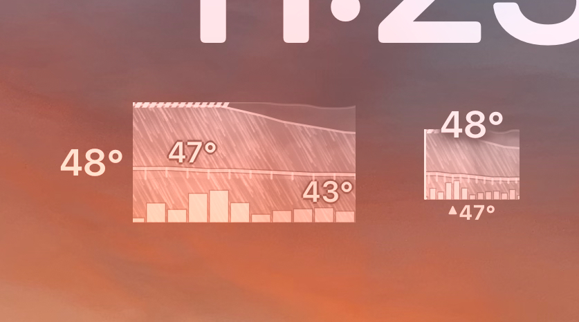 WeatherStripApp's tweet image. Weather Strip 1.7.3 is out with many small improvements, including higher contrast lock screen widgets for better readability. 🌦️