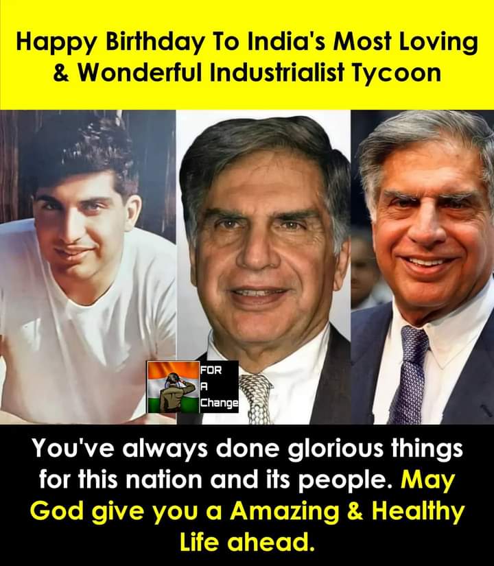 Happy birthday Tata sir 