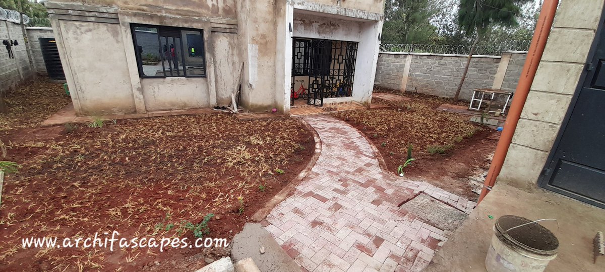 owiyojuma's tweet photo. We did it, we managed it in under 8 days manze, now we wait for the garden to form; grass to establish, flowers to blossom, trees to flourish &amp; hardscapes to complement 
#landscaping #kisumu #Archifascapes 
+254797375955
+254707725237
https://t.co/YcrwJ9iIBS https://t.co/PIp9WHsCSJ