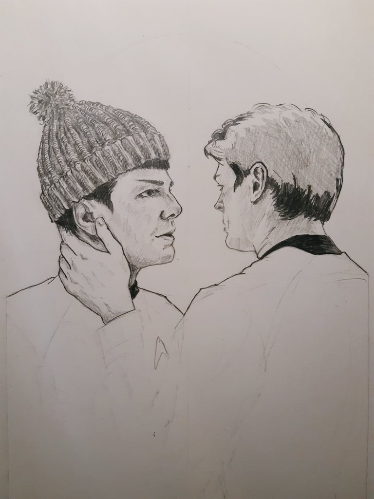 pityroadart's tweet photo. working on my AOS #12daysofSpones / @AOSRenaissance winter theme run drawing today :)) still absolutely in love with using my Blackwing pencils, would recommend https://t.co/X7mQSOrqYJ