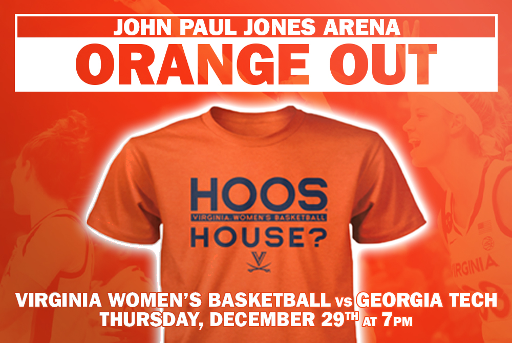 UVAWomensHoops's tweet image. This Thursday is an 🔶ORANGE OUT🔶 at JPJ! The first 500 fans in attendance will receive this t-shirt and ALL fans are encouraged to wear orange.
🎟 bit.ly/3jaNjF2