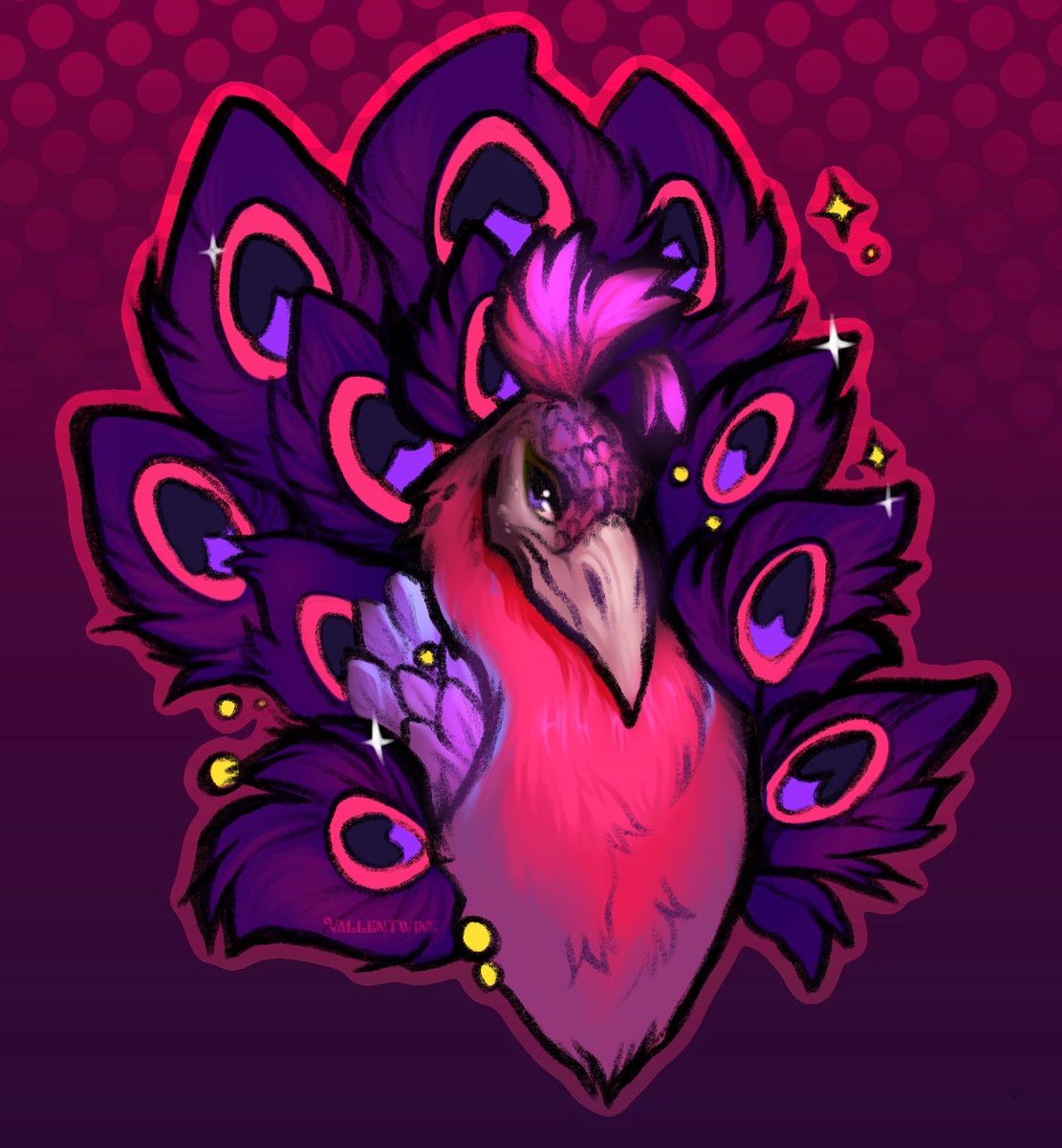 Vallentwine's tweet photo. 🦚 Peacock Study 🦚
Did a little peacock study while on the plane! I personally like this one the most but which color palette do you guys like the most? I’ve been loving this lineart pen! It’s been a while huh!! I’m trying to get back more on Twitter tho.. https://t.co/3LS2o7MCNd
