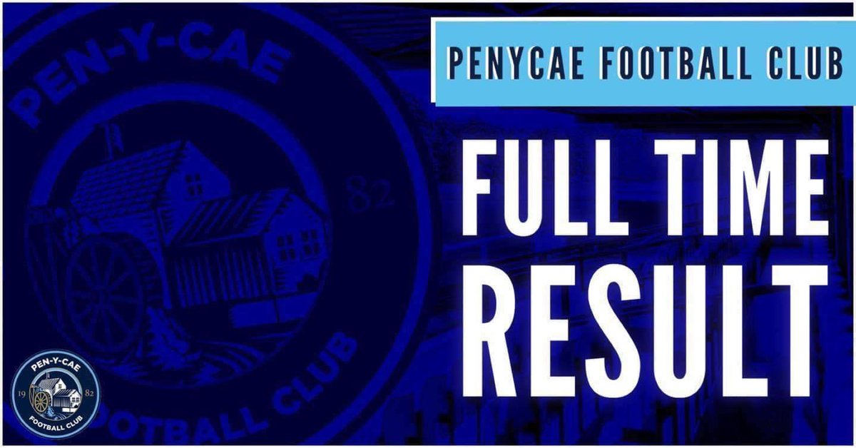 𝗙𝗨𝗟𝗟 𝗧𝗜𝗠𝗘 𝗥𝗘𝗦𝗨𝗟𝗧𝗦

Penycae FC 2-2 Rhos Aelwyd

𝗚𝗢𝗔𝗟 𝗦𝗖𝗢𝗥𝗘𝗥𝗦 
Danny Holland x2

𝗠𝗔𝗡 𝗢𝗙 𝗧𝗛𝗘 𝗠𝗔𝗧𝗖𝗛
Danny Holland 

Our next fixture we travel to Corwen on New Year’s Eve.  

#WEARETHECAE
#MORETHANACLUB