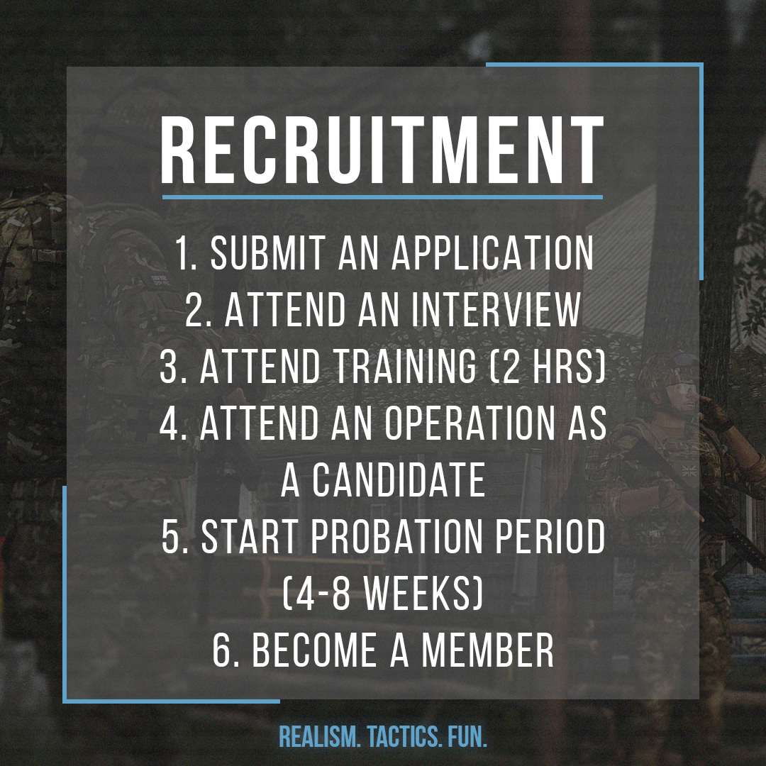 Our recruitment process is straight forward ➡️ It only takes a maximum of 8 weeks before you become a member, in which you can play any role you want, as long as you meet our SOPs ℹ️ More information is detailed here 3commandobrigade.com/application_pr… #Arma3 #3CB