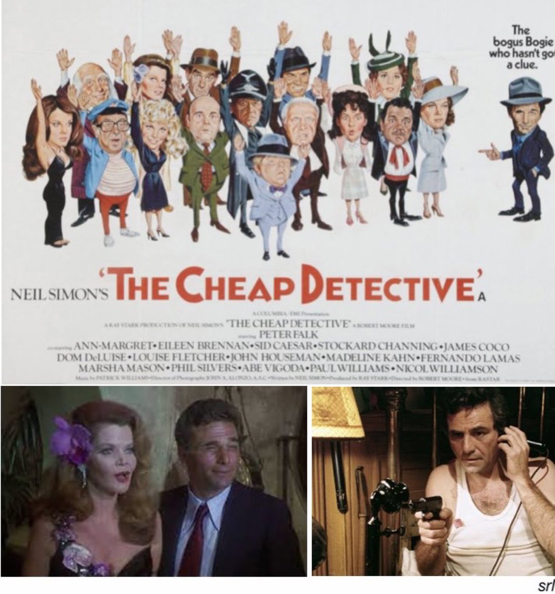 9:05pm TODAY on @TalkingPicsTV 

The 1978 #Crime #Mystery #Comedy film🎥 “The Cheap Detective” directed by #RobertMoore & written by #NeilSimon

🌟#PeterFalk #MadelineKahn #LouiseFletcher #AnnMargret #EileenBrennan #StockardChanning #DomDeLuise #SidCaesar #PhilSilvers
