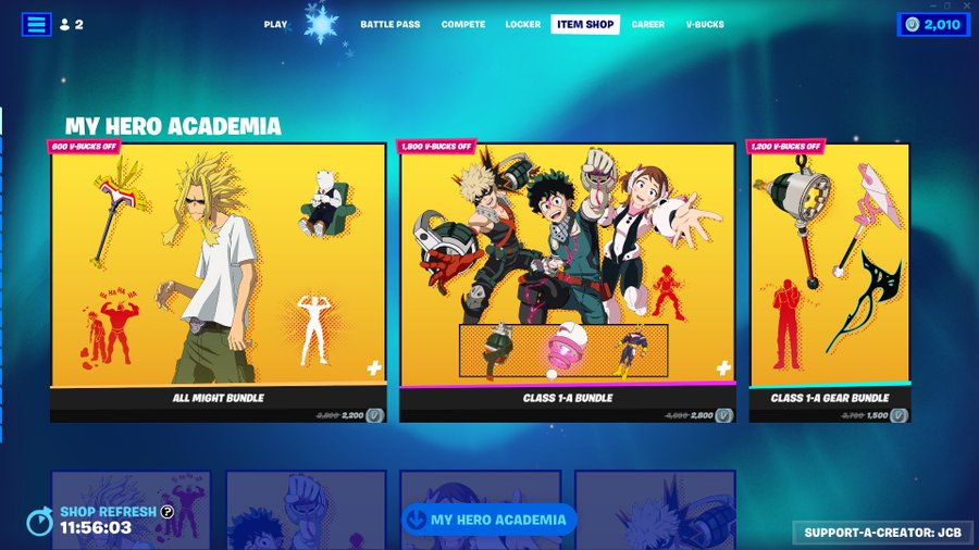 FortniteGamerNe's tweet photo. My Hero Academia is leaving the item shop soon! https://t.co/1DiI9TJiXU