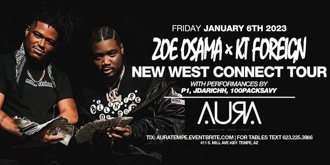 AuraTempe's tweet photo. @zoeosama_ x @KTForeign_ Friday 6th 2023 tickets: https://t.co/Lmj6xzKUyE https://t.co/aMvcD3mtkZ