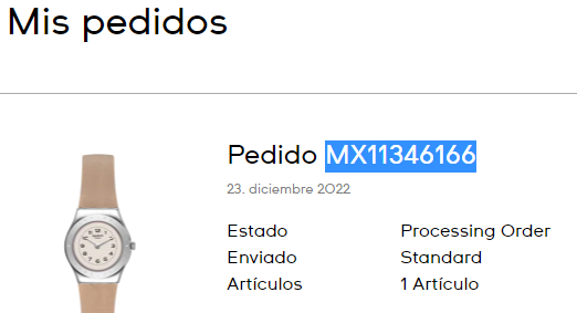 mr_gerg's tweet photo. Hola @SwatchMX, mi pedido MX11346166 23 Dic (en linea) sigue en "Processing", en teoría llega 2-4 días hábiles, no contestan en 5541449645 y por email solo llega un autoreply, pueden revisar que pasa? https://t.co/ZaXSxbyDhT