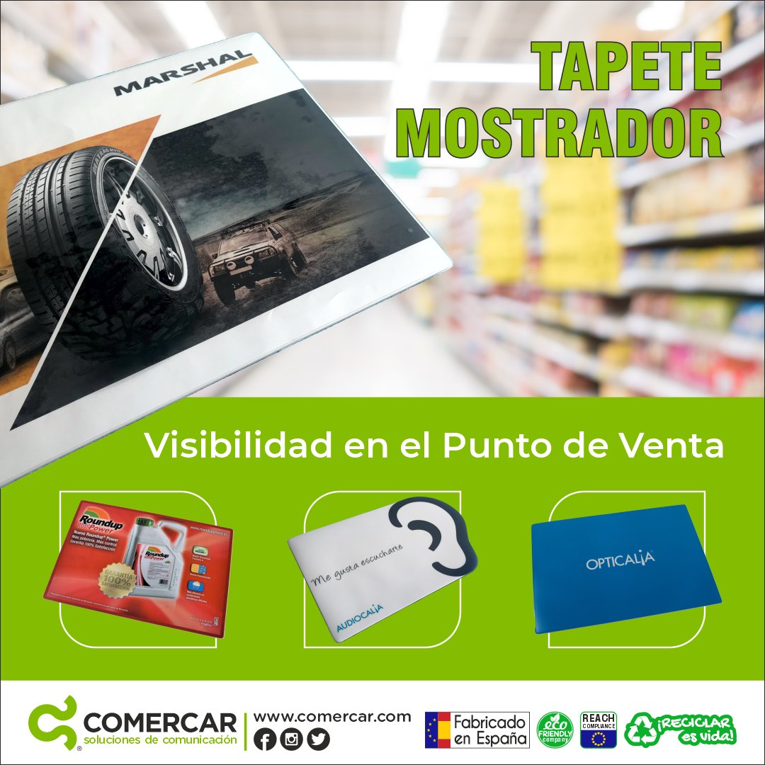 ComercarSC's tweet photo. #Publicidad en #mostradores de #establecimientos y #PuntoDeVenta que incrementa la venta por impulso.
#Comercar #SomosFabricantes #Comunicación #Publicidad #Merchandising #Eventos #TapeteMostrador #Retail #Distribución #ImpresiónDigital #Serigrafía #Promogift #IFEMA #Aimfap https://t.co/0CaCLXstS5