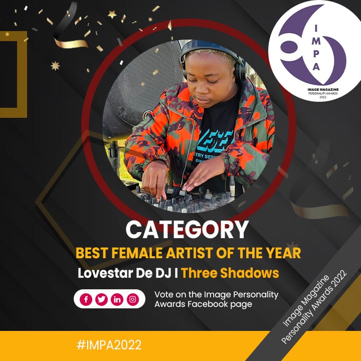 LovestarDj's tweet photo. LoveStar De Dj SA has been nominated for BEST FEMALE DJ OF THE YEAR #ThreeShadows
Please do vote for On The Image Personality Awards Facebook Page
Like, Coment on my image
Facebook Page Link For Votes
https://t.co/wHxhzQiqZY
#lovestardedj
#iamstarr
#threeshadows https://t.co/FPQHPhyIRu