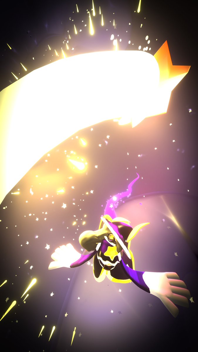 PeacefulLuma's tweet photo. what if you were to fly through the endless sea of the cosmos because you just wanted to be like a shooting star cant be me

but besides that lil redesign ive had on mind and while im lazy to get my sketches ive got a model ready :)

so as per usual quick scene to show it off https://t.co/w4BKLWo8pq