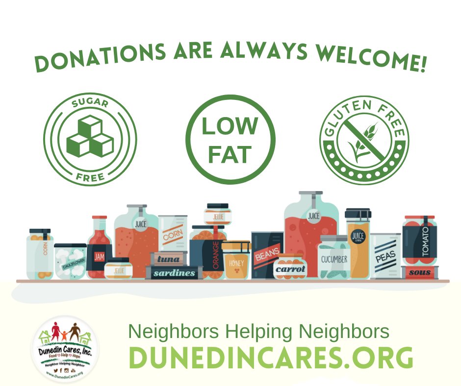 Dunedincares's tweet photo. 🍊❤️ Low Salt, Low Fat, Gluten Free, Organic, No Sugar Added... We take it all! Thank you for supporting our guests with special diet requirements! 🍊❤️

#dunedincares #dunedinfl #dunedinflorida https://t.co/MArjhXh9SE