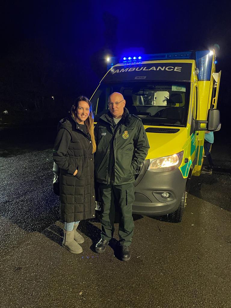 Cat_Adamson's tweet photo. Feeling very privileged to see my Dad off on his last ever shift @NEAmbulance after 43 years service! https://t.co/3qGHrgsZ7Q