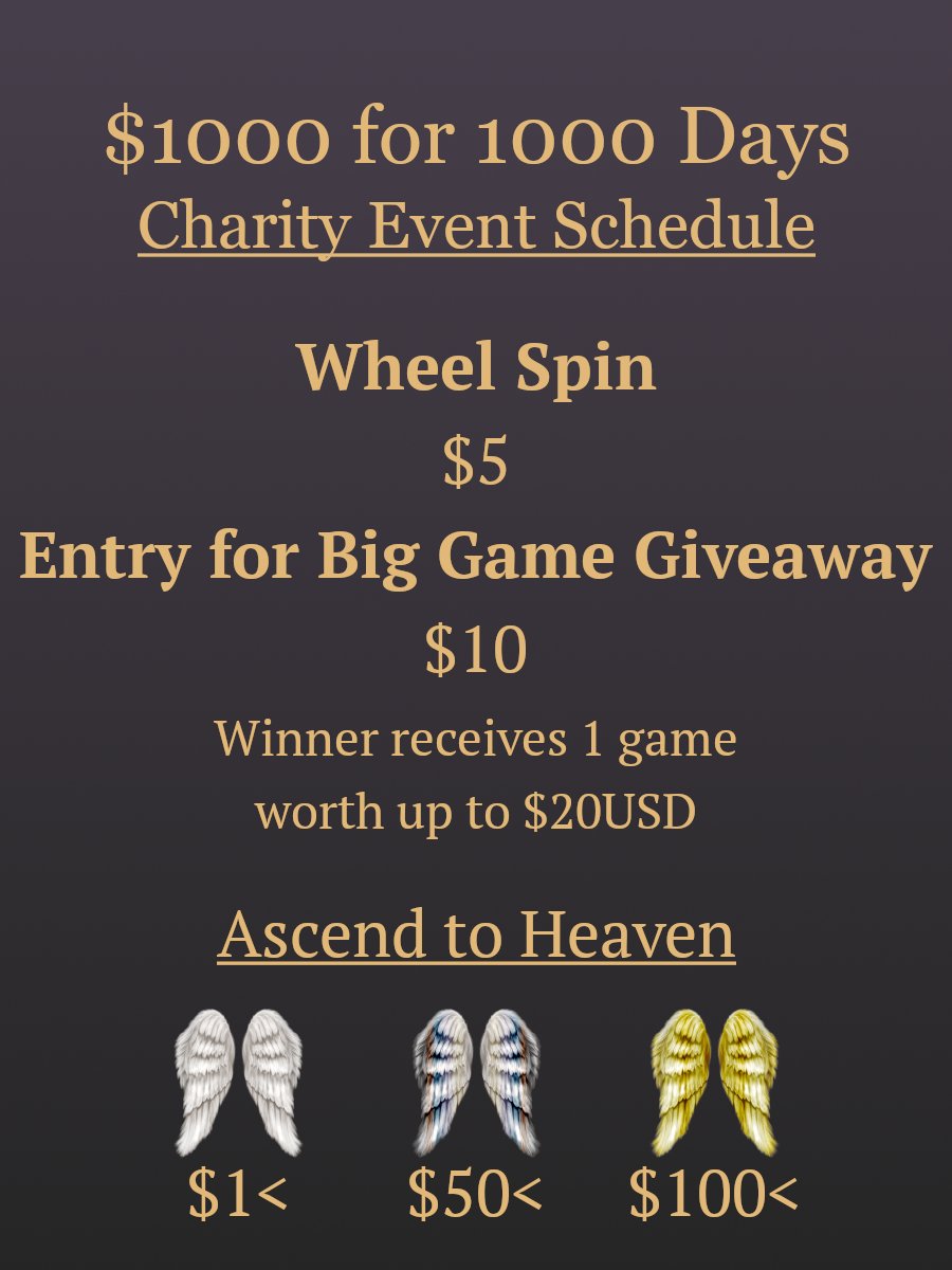 Illuxiem's tweet photo. This Saturday, December 31, 2022 1:00 PM (PST) aid me during my 1000 days of streaming charity event for efforts of raising $1000 for Ronald McDonald House Charities Canada!
We will be playing Jackbox, Golf with friends, and doing some fun drawing games!
#Vtuber #ENVtuber https://t.co/CW96oQmwVq