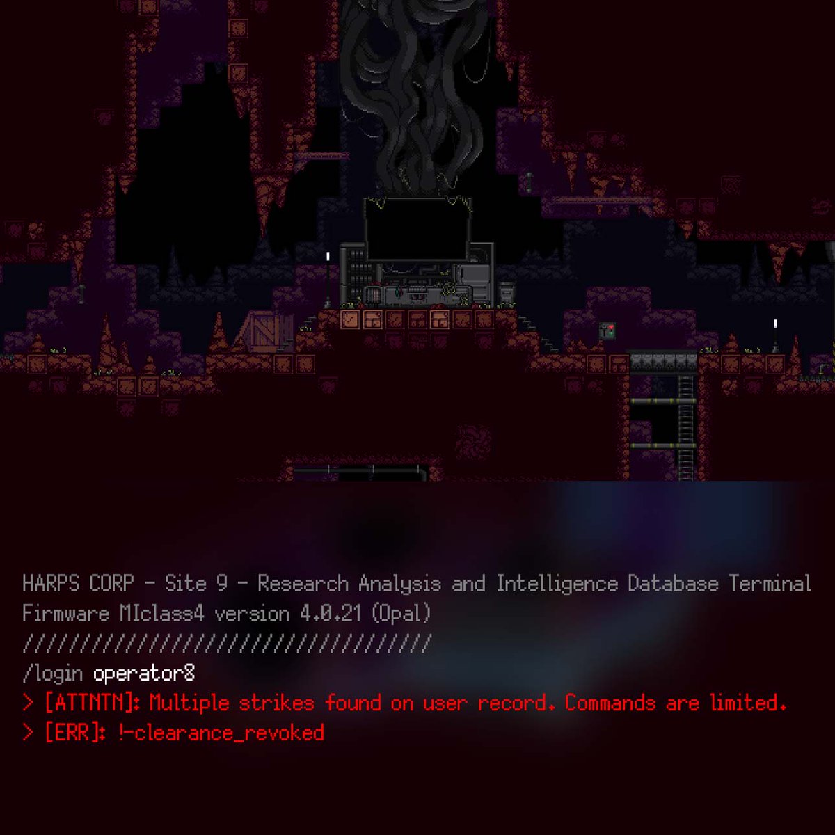 pareidoliagame's tweet photo. Clearance revoked.
#indiegame #indiedev #devlog #gamedev #pixelart #pixelartgame #gamemaker https://t.co/ibbCNsF2fb