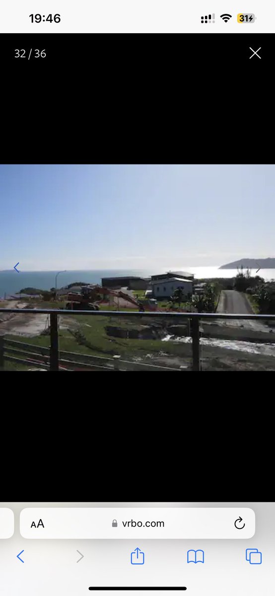 lucywinterbourn's tweet photo. @vrbo arrived at our sea view accommodation-pics r false advertising. When contacting the host their response was “sorry the owner won’t update his advert”.Was told that there was a digger in photo so I should have known. P1 is my pic, P2 is the ad. #accomfails #summeraccom #vrbo https://t.co/gvT3KWzayV