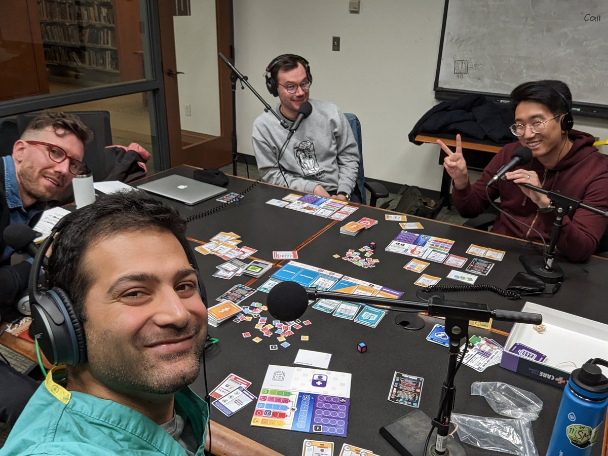 A few weeks ago, I had the chance to hang out with @SubMatTableTop and talk critical care and board games... And then play @CritCareGame! Look forward to the episode in the near future 🎲 subjectmattertabletop.org