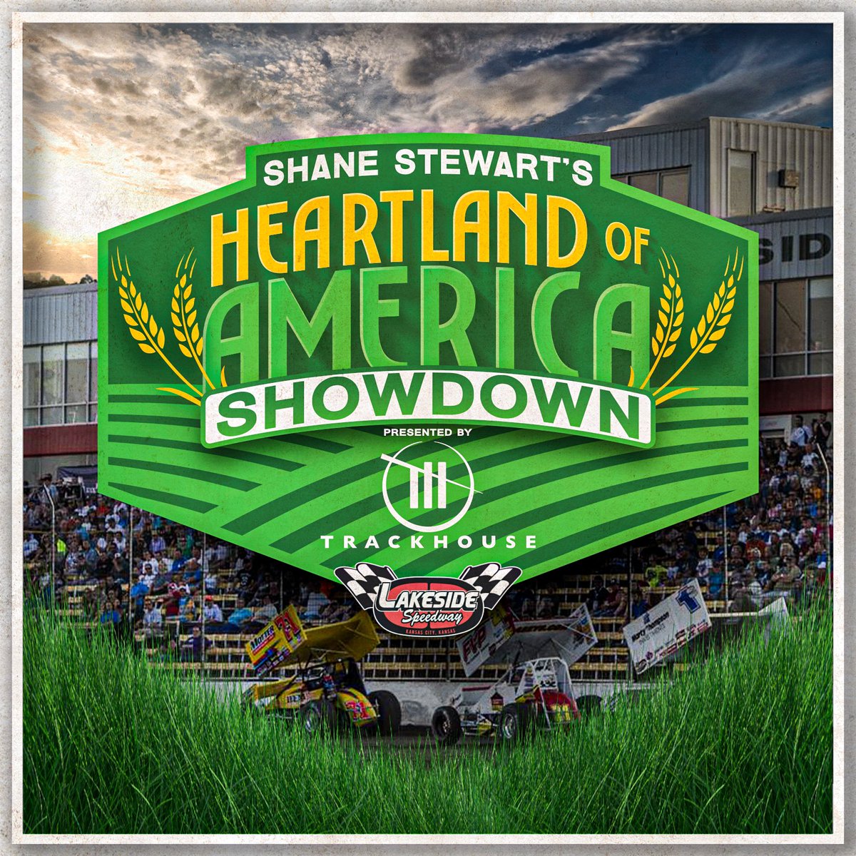 TeamTrackhouse's tweet photo. 🚨NEWS🚨 Trackhouse has partnered with @shanestewartrcg and Kyle Larson’s @HighLimitRacing to bring you the 2023 Heartland of America Showdown @Lakeside_Spdwy on April 11, 2023! 

Make sure to grab your tickets: https://t.co/6bYLYSUyIL https://t.co/edTWvmDujD