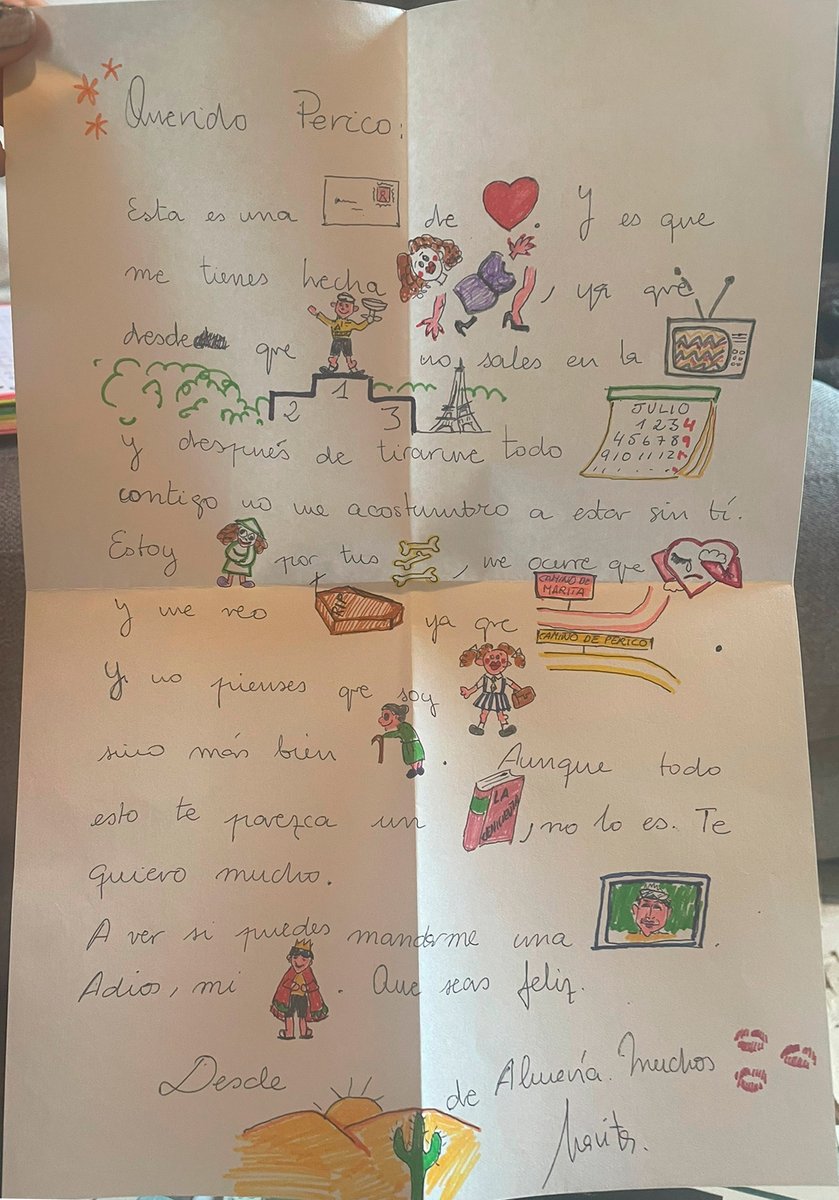 Fabuloso hallazgo al revolver en el #bauldelosrecuerdos 🤩
Me imagino que cumpliría con su autora mandándole la postal, sino... sería para matarme.