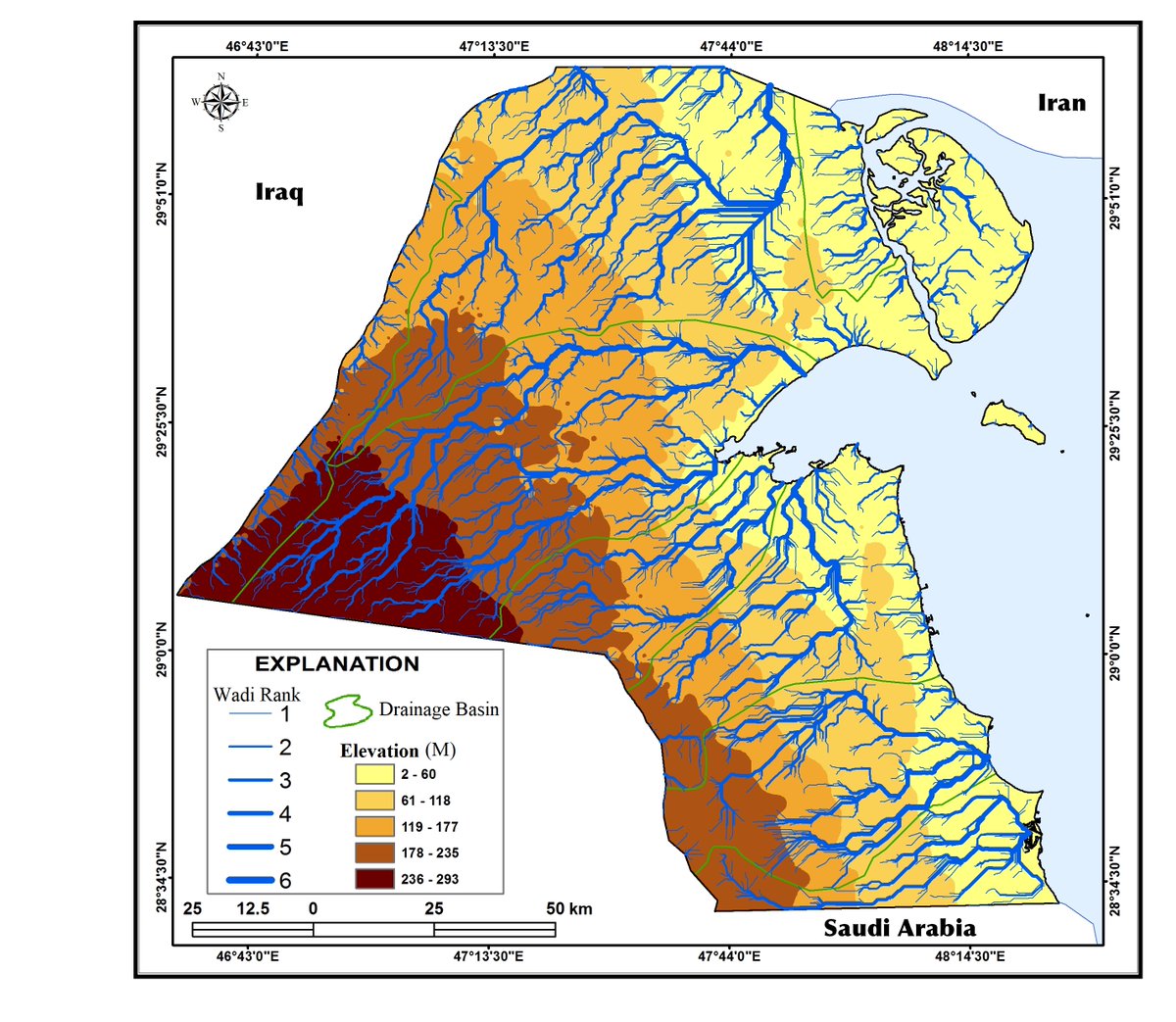 DrElkasabyahmed's tweet photo. Wadi rank and drainage basin #Kuwait
#rains
#flash_flood https://t.co/YBZyUPQ9gG